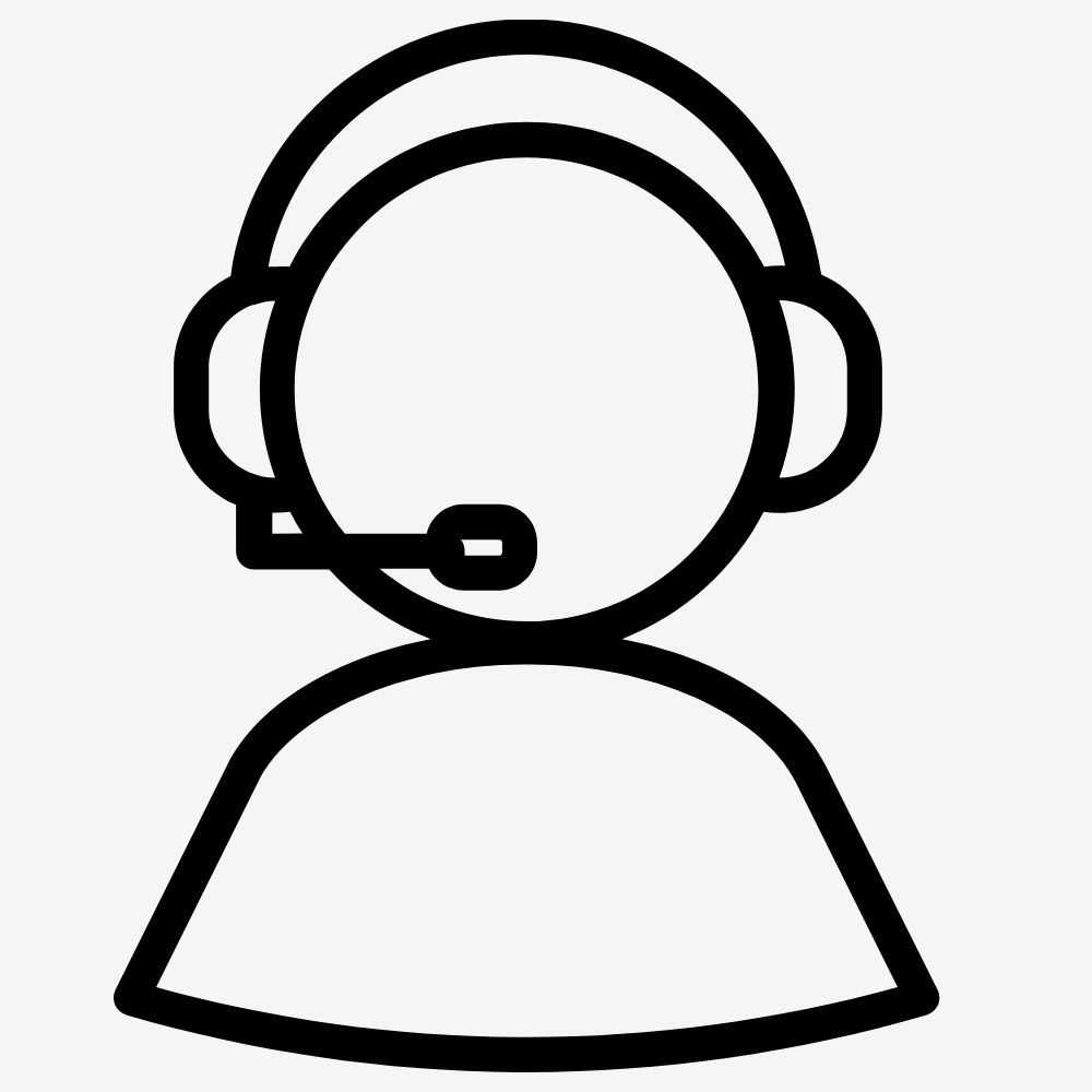 Symbolfigur mit Headset fuer Kundenservice